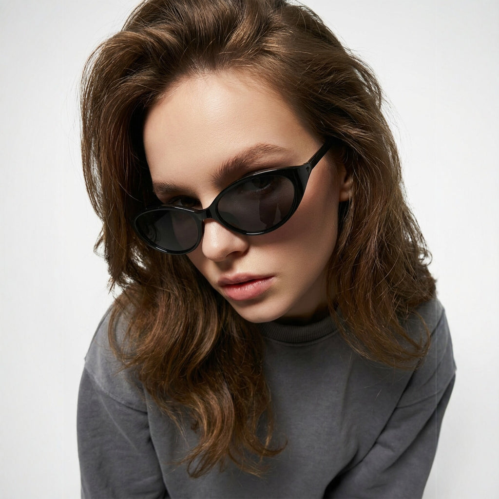 Slim Oval Y2K Sunglasses for Women