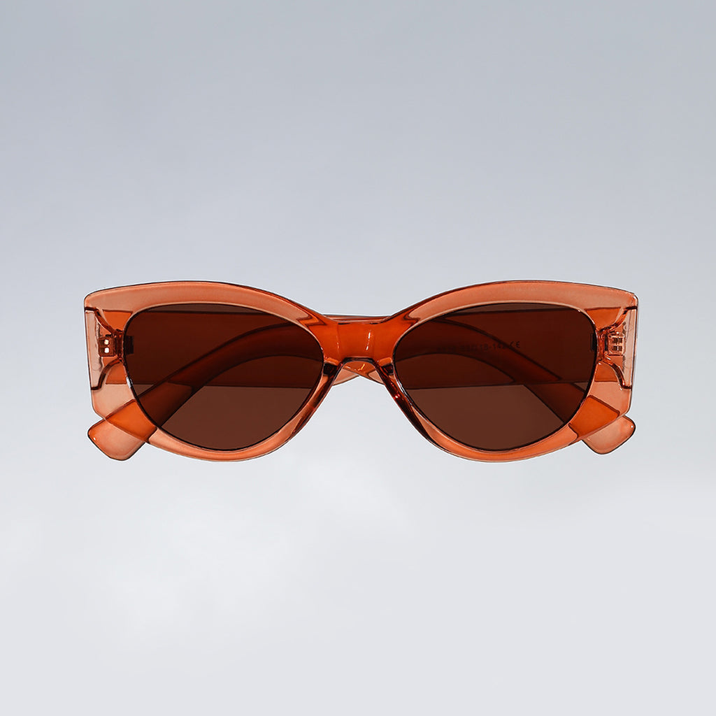 Amber Tortoise Rectangle Sunglasses for Women
