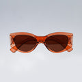 Amber Tortoise Rectangle Sunglasses for Women