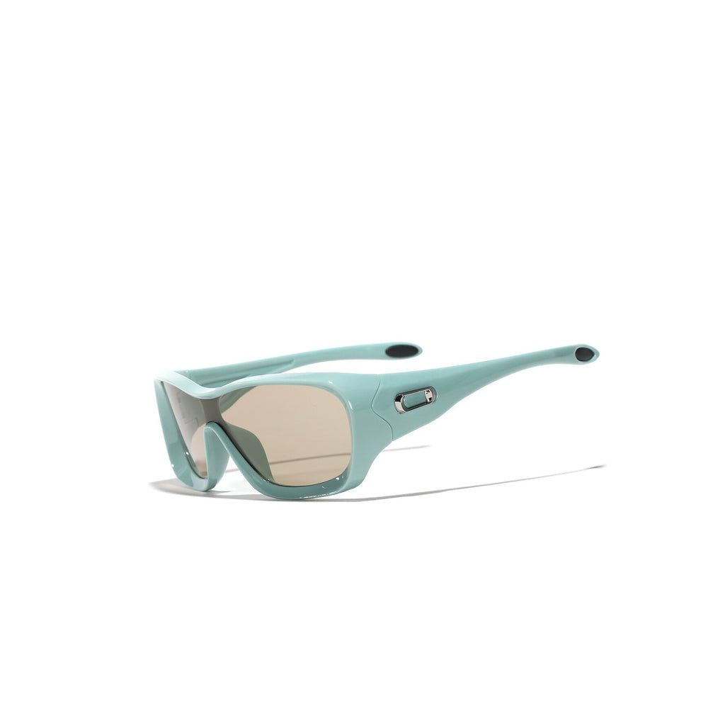 Mint Green Sport Wraparound Sunglasses