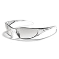 Silver Y2K Wraparound Sunglasses for Women