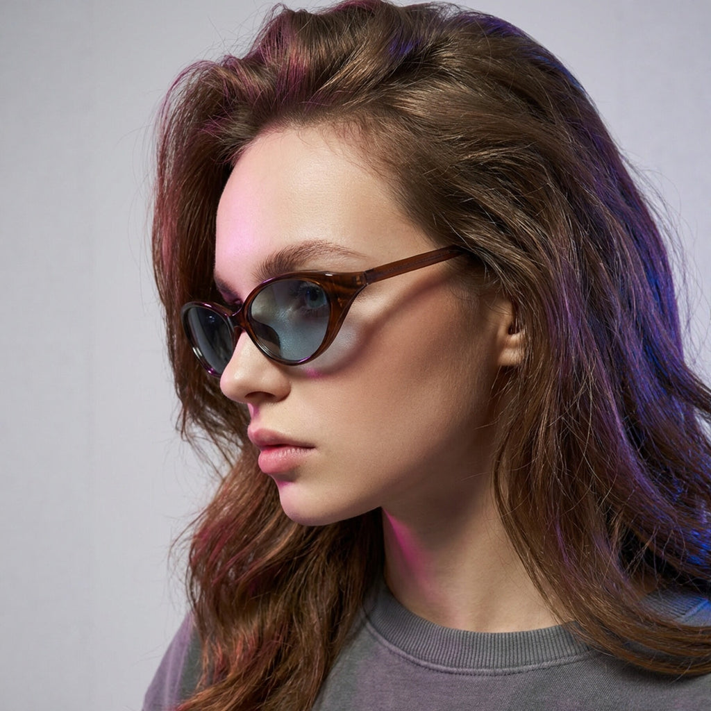 Slim Oval Y2K Sunglasses for Women